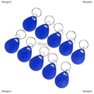 [COD] Wangxin 10pcs TK4100พวงกุญแจ125KHz RFID Proximity ID Card Token Tags Key fobs NFC
