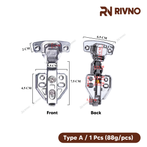 Rivno 304 Stainless Steel Hydraulic Hinges Kitchen Cabinet Wardrobe Door Door Hinges