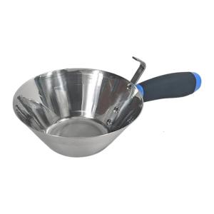 Professional Grade Gypsum Plaster Mixing Container With Mirror Polished Stainless Steel Surfaces And Storage Hook