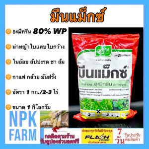 เจียไต๋ มีนแม็กซ์ ขนาด 1 กิโลกรัม อะมีทรีน 80%wp ผง อามีทรีน เจียไต๋ กำจัดหญ้า ใบแคบ ใบกว้าง ใน อ้อย ส้ม ชา กาแฟ มันฝรั่ง กล้วย ของแท้ ผลิตใหม่