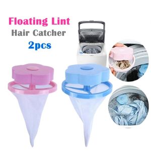 DISERVSTORE 2 PCS Floating Flower Washing Machine Filter Washer Lint Trap Filter Perangkap Habuk Mesin Basuh  Filter Bekas Perangkap Habuk Mesin Basuh Net Washing Machine Dust Filter Mesh Penapis Sampah / Habuk Mesin Basuh Perangkap Sampah / Habuk