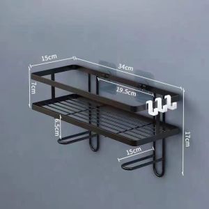 Toilet Rack Stainless Steel Toiletries Bathroom Storage Organizer Rack Shelf Shampoo Shelve Rak Bilik Air Tandas Toilet Rack Toilet Rak Sabun Janban Tandas Supplies Storage Bathroom Storage Organizer Rack Shelf Shampoo Shelve 马桶置物架