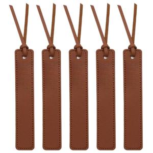 5pcs cổ điển da Bookmark với tua truyền thống da thủ công Bookmark trang sách Divider cho con nam nữ
