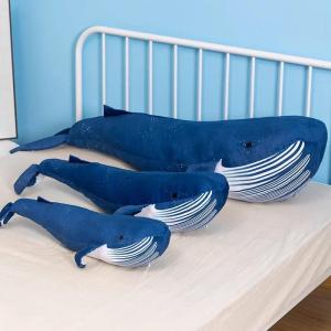 Simulation Humpback Whale Plush Toy Stuffed Lifelike Whale Doll Soft Shark Pillow Cushion Room Decoration Creative Gifts2026