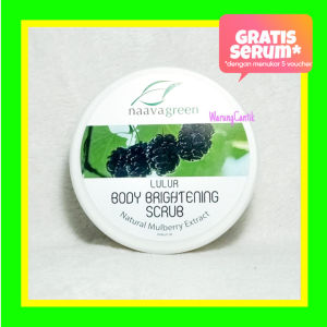Naavagreen Lulur Body Brightening Scrub 100 gram by dr Fredi Setyawan Original Skin Care Lulur Pencerah Badan