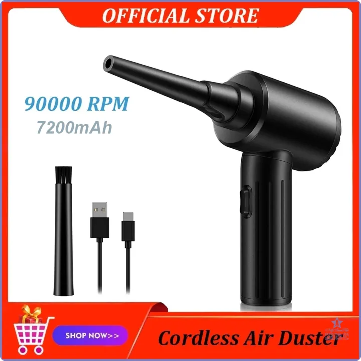 [op061] 90W 7200mAh Electric Air Duster Cordless Dust Blower Powerful ...