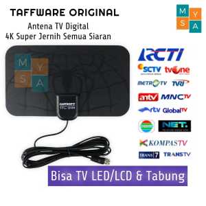Antena TV Digital 4K Semua Siaran Terbaru Super Jernih Bening DVB-T2 4K High Gain 25dB - TFL-D139