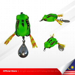 EXP Royal Skirt Frog With Spinner Snakehead Fishing Lure