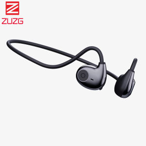 ZUZG Bluetooth Headphones Open Ear Air Conduction Headphones Bluetooth 5.2 Wireless Headsets with Built-in Mic 10 Hrs Playtime Waterproof Sport Headset for Running Cycling Hiking Driving (Black 2023)