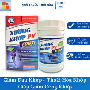 Viên Xương Khớp PV - Giảm Đau Khớp Do Thoái Hóa Khớp - Hổ Trợ Tái Tạo Sụn Khớp Lọ 60 Viên Nang