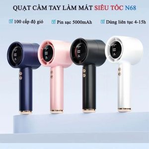 CẦM TAY MINI KHÔNG CÁNH QUẠT TÍCH ĐIỆN CẦM TAY MẪU MỚI 2025 N68