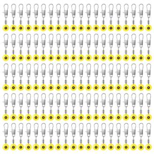 100Pcs Fishing Line Sinked Slides Fishing Float Bobbers Stops Space Bean Connectors Fishing Accessories Enduring