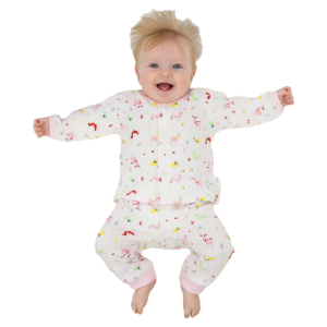 Rabbit Kids ชุดแขนยาวเด็กทารกเด็กอ่อน ผ้าค็อตตอน นุ่มใส่สบาย สุ่มลายเลือกสีได้ สำหรับเด็กทารกและเด็กอ่อน ดีไซน์น่ารัก