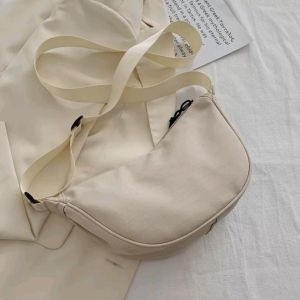 [L&L] Korean Hobo Style Crescent Small Purse Cute Shoulder Bag With Adjustable Straps Beg Aksesori Bertali Untuk Perempuan Bergaya Hobo Korea