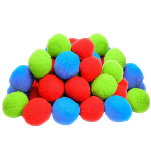 Resuable Water Ballon Baby Bath Toys for Swimming Pool Summer Beach Outdoor Games Soft Cotton Splash Soaker Bounce Ball for Kids Boys Girls