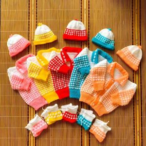 combo 2 màu nón Len bé 4 tháng tuổi