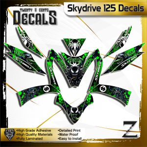 suzuki skydrive 125 decals water-proof sticker venom