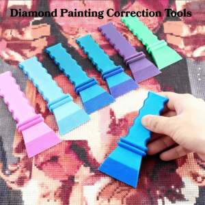 DAWEIF 1/4PCS Straight Edge Diamond Painting Correction Tools Misaligned Diamond Beads DIY Diamond Art Diamond Painting Fix Tools Straightener Tool Rhinestone Corrector Kits for Diamonds Painting Tools