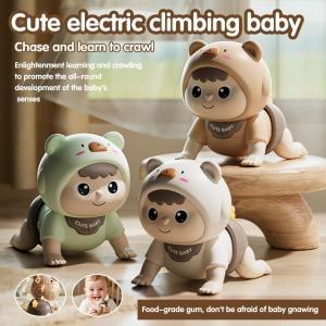 Crawling Toy for Babies Sensory Baby Toys Music Movement and Learning Encourages Crawling and Early Development for 0-3 Years Sensory PlayHead Lifting Training Guide Educational Early Learning Electric Crawling Toy