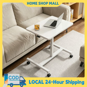 Foldable Laptop Table With Wheels Adjustable Height Bedside Table Small Table Study Desk Simple Lazy Wood Table