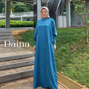Gamis Kaftan Terbaru Kekinian Baju Gamis Wanita Remaja Polos | Daina Kaftan Series by ZNR Muslimah