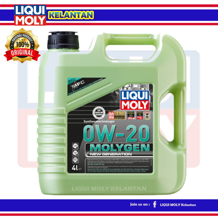 LIQUI MOLY MOLYGEN NEW GENERATION 0W20 ENGINE OIL - 4L | Lazada