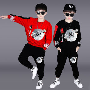 Bộ Đồ Bé Trai Quần Áo Trẻ Em Nam Quần Áo Bé Trai Thu Đông Họa Tiết Thiên Thần Cá Tính Cho Bé Mặc Đi Học Đi Chơi - Hàng loại 1