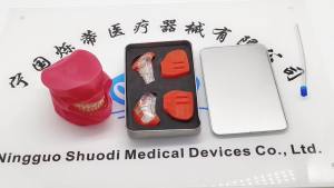 ชุด 4 ชิ้น ที่รองรับปากซิลิโคนสำหรับทันตกรรม ที่ดูดน้ำลาย ที่เปิดปาก ที่ดึงปาก พร้อมตัวหยุดลิ้น
