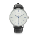 [Vinstore] Casio MTP-VT01 Black Leather Strap Silver Dial Quartz Analog Men Watch MTP-VT01L-7B1UDF MTP-VT01L-7B1. 