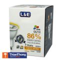 L&E หลอดไฟ ฮาโลเจน LED GU10 Dimmable 7W 220V (Warm White/ Cool White). 