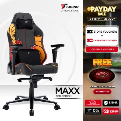 TTRacing Maxx Tobi Edition Gaming Chair | Naruto Akatsuki Collection