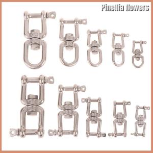 Pinellia flowers ห่วงตะขอแบบหมุนได้สองด้านทำจากสเตนเลสสตีลสำหรับแขวนเก้าอี้ชิงช้ากระเป๋าทรายโยคะเปลญวนแบบ304