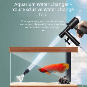 OUTOPEN Semi-Automatic Aquarium Water Changer Pneumatic Adjustable Water Flow Pneumatic Sand Washer Filter Pump Vacuum Siphon Aquarium Gravel Cleaner Aquarium Maintenance