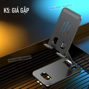 Giá đỡ điện thoại máy tính bảng Hợp kim nhôm Chân xoay 360 độ tiện lợi K6 XP07 cho Iphone Ipad 9.7 in Xiaomi Samsung