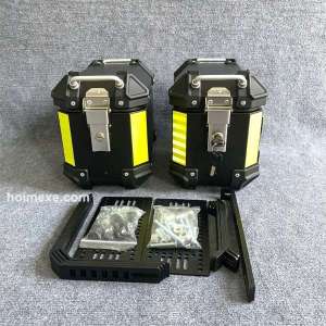 Cặp Thùng Hông Xe Motor Xe Máy Nhôm 16 Lit 34cm*20cm*27cm