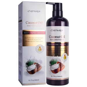 Carthaea Coconut Oil Moisturizing Smooth 900 ML Shampoo | Conditioner Pelembab & Penghalus Rambut