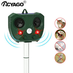 RCYAGO Solar Bird Repeller Bird Repellant Super Ultrasonic Animal Repellant Dog Repellant Devices Home Garden Waterproof Anti Snake