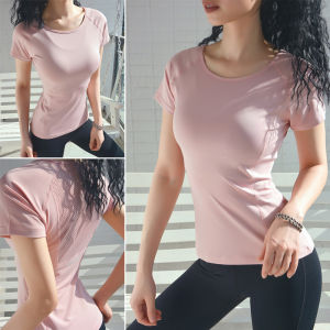 Áo thun tay ngắn phối lưới sau lưng vải co giãn tốt mặc mát da Kenzi-01