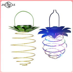 JACIRCLE 60LED Waterproof Solar Pineapple Light Hanging Lantern Lights Lampu Raya Cahaya Nanas 菠萝灯