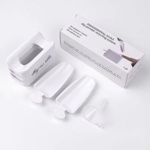 Double Layer Dip Powder Tray Nail Glitter Storage Box For Manicure Tools Recycling