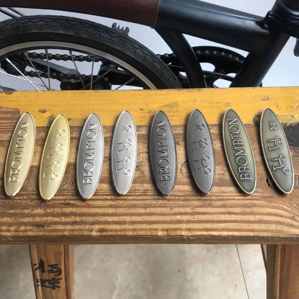 TWTOPSE Bike Metal Stickers Badge For Brompton Folding Bicycle
