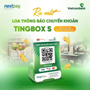 (MIỄN PHÍ SHIP) Loa thông báo chuyển khoản TingBox - Tiền về thằng tài khoản VCB VIETCOMBANK - Mua 1 lần sở hữu trọn đời - Free mọi loại phí