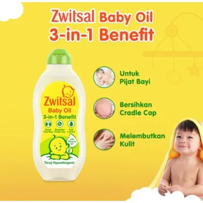Zwitsal Baby Oil 3-in-1 Benefit 100ml