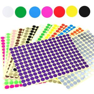 1650Pcs/10sheets Color Sticker 10mm Circle Round Color Coded Adhesive Label Dot Sticker