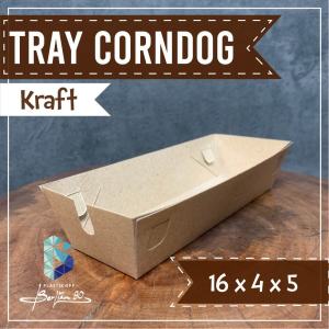 ( ISI 250 PCS ) Paper Tray Craft Corndog 5 PACK/ Paper Tray Dimsum /Paper Tray CRaft Soimay//Tempat Makan Kentang Sosis Burger / Nampan Makanan Kertas