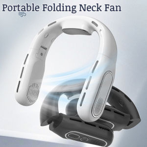 🔥 Mini Handheld Fan Neck Fan Lightweight Foldable Bladeless Cooling Fan Portable Silent Quick Cooling Long Battery Low Noise Portable Air Conditioner】New Neck Folding Fan