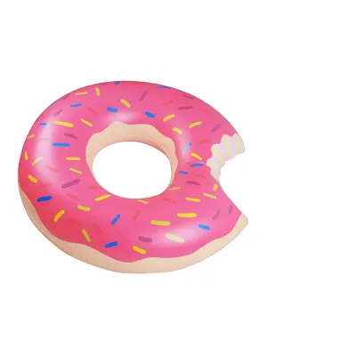 Aktivwave Pink Donut Tube Float Kids Swimming Float Life Safety Inflatable Swim Ring Beach Pool
