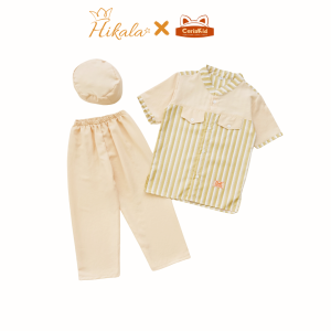Setelan Koko Anak - Baju Koko Anak 1-9 tahun Premium Motif Garis