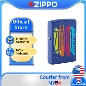 Zippo Classic Royal Design Blue Matte Windproof Pocket Lighter | Zippo 48138