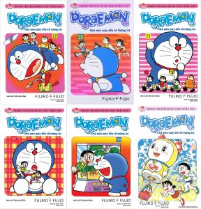 Sách - Combo 6 quyển truyện Doraemon ngắn - giao tập ngẫu nhiên + bán kèm 1 bút viết